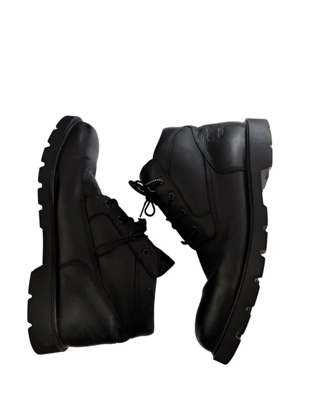 Timberland Mens 11.5 Black Leather Waterproof Chukka Boots Gorpcore Workwear